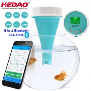 6 IN 1 HEDAO Bluetooth PH TDS EC ORP TEMP Chlorine meter for swimming pool BLE-YC01