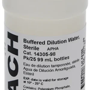 Buffered Dilution Water, 99 mL, pk/25