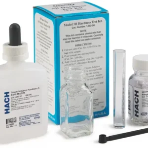 The Hach 5B hardness test kit contains all equipment and reagents to perform 100 total hardness tests in gpg Total Hardness Test Kit, Model 5-B