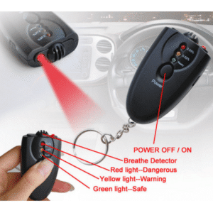 Portable Keychain LED Alcohol Breath Tester Breathalyzer