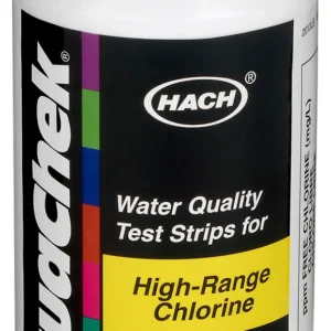 Free Chlorine Test Strips, 0-600 mg/L, 100 tests