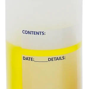 Bottle, Storage, Wide Mouth, Write-On, 1000mL, 6/pk
