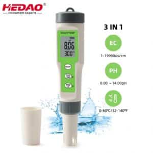 3 in 1 PH EC Temp water quality tester without backlight