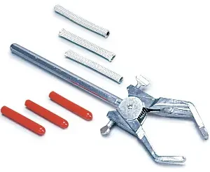 Clamp, three-prong universal