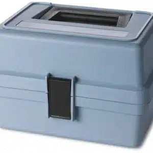 MultiTest kit case (5.8 x 8.8 x 6.7 in), blue polypropylene