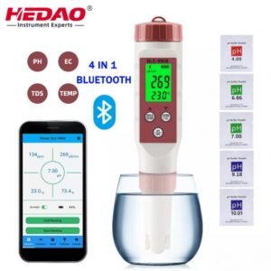 4 IN 1 HEDAO Bluetooth PH EC TDS Temperature meter BLE-9908