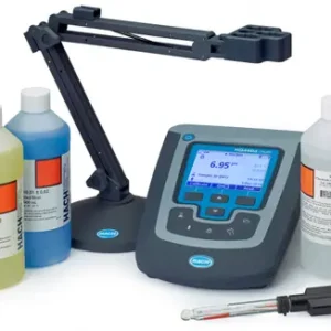 HQD HQ440D General Purpose Water Laboratory pH Meter Package with Standard PHC805 Refill Glass Electrode