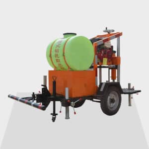 3600r/min Diamond Drilling Tool 200mm Trailer Gasoline Drilling Machine 400Kg
